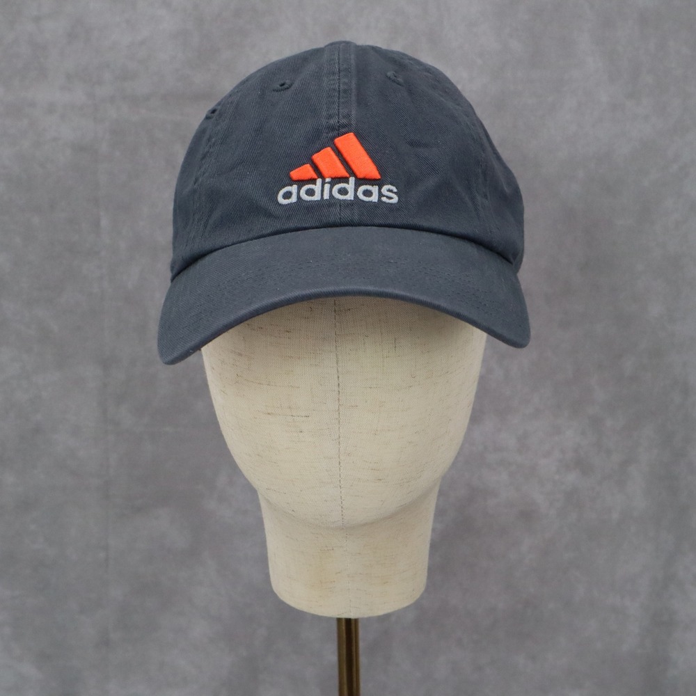 Adidas Gray Baseball Climalite Athletic Logo‎ Cotton Adjustable Buckle  Cap Hat